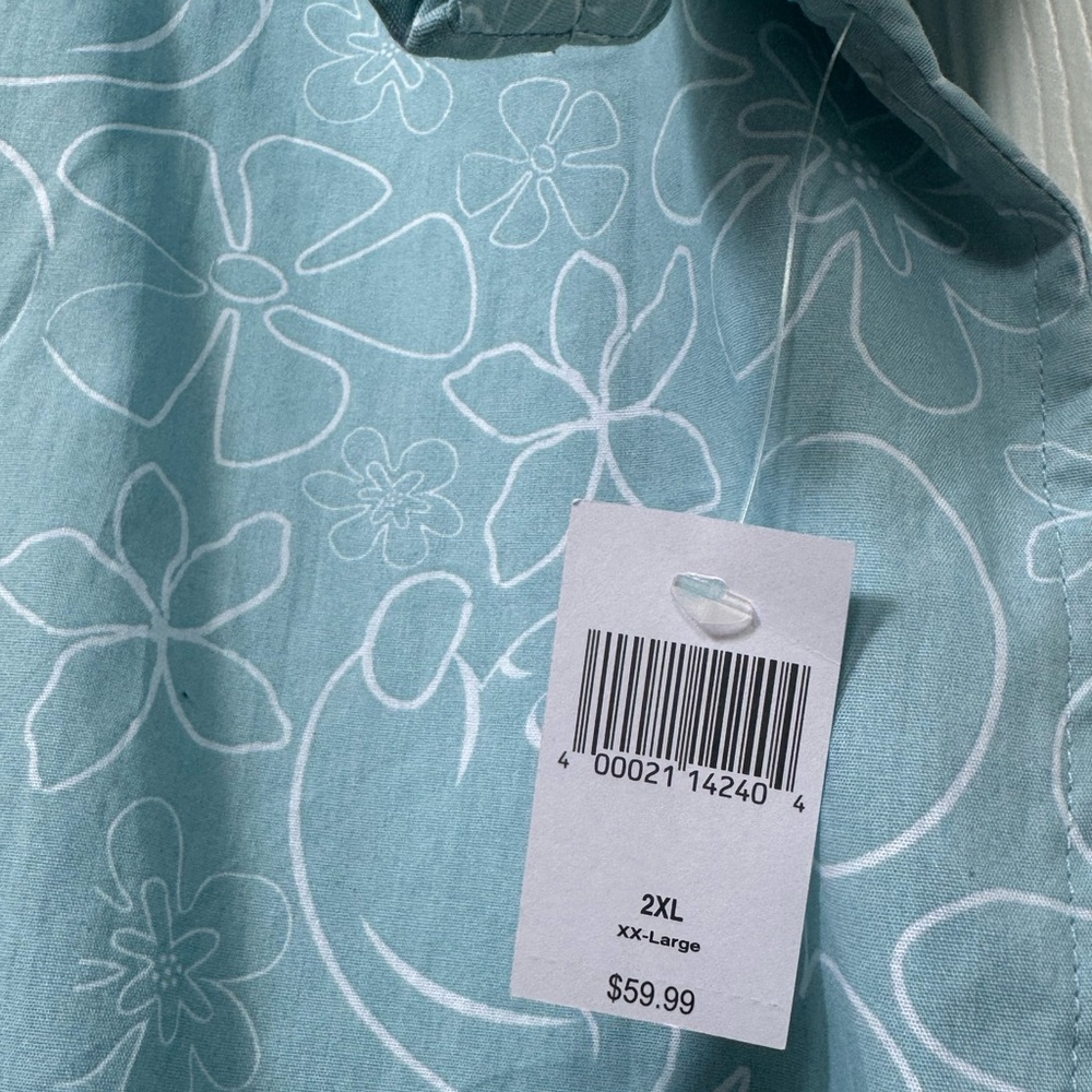 Disney Men's Teal Mickey Mouse Pattern Shirt - Picture 4 of 4